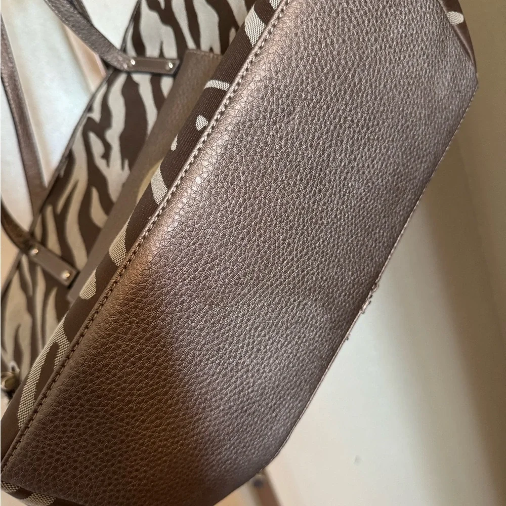 AK Anne Klein Zebra Print Tote Bag